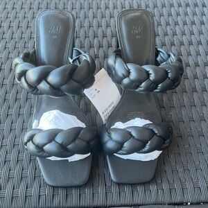 H&M Braided Heeled Sandals | Sz. 8 | NWT